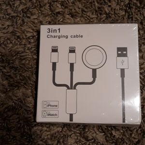 #729 3 in 1 Charging cable for iphone/iwatch